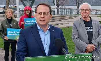 Ontario Green Party Leader Mike Schreiner making stops in Barrie and Angus today - simcoe.com