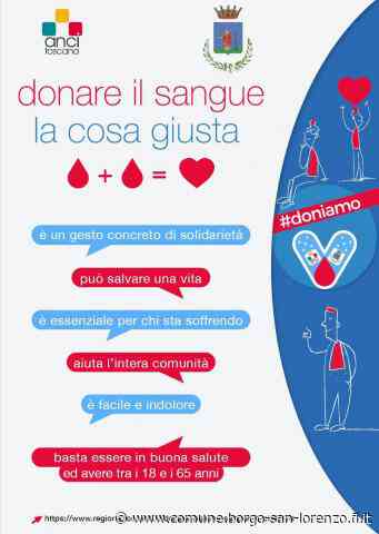 Dona sangue, dona la vita: come fare | Borgo San Lorenzo - Comune di Borgo San Lorenzo