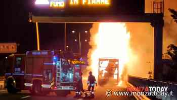 Incendio camion tangenziale nord Sesto San Giovanni 14 giugno - MonzaToday