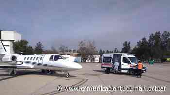 El avión sanitario trasladó a un paciente a Buenos Aires - Comunicación Tucumán