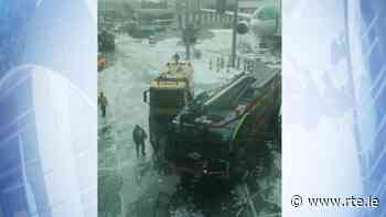Ground handling vehicle catches fire at Dublin Airport - RTE.ie