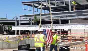 Video – Whirlpool Installs Final Steel Beam At New St. Joseph Tech Center - News/Talk/Sports 94.9 WSJM