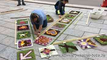 Vier Altäre in Geislingen - An Fronleichnam wieder Blumenteppiche - Schwarzwälder Bote