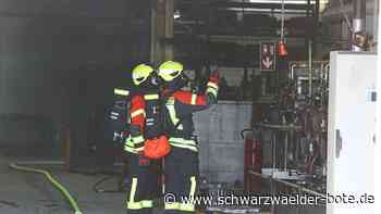 Brand in Engstlatt - Maschine in Firma läuft heiß – Lüftung brennt - Schwarzwälder Bote