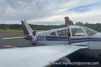 Children take first flights during Young Eagles Rally at Meriden Markham - Meriden Record-Journal