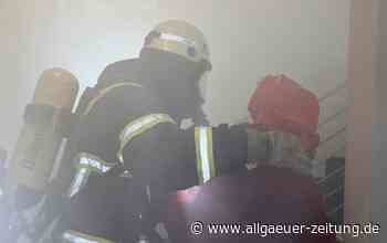 Rauch in Behinderten-WG: Feuerwehr Memmingen übt für den Ernstfall - Allgäuer Zeitung