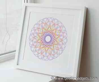 Blossom geometric art spirograph drawing tools