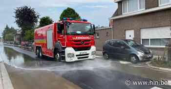 Defect aan wagen veroorzaakt oliespoor - Het Laatste Nieuws