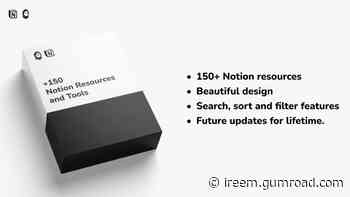 Notion Resources List - A curated list of 150+ Notion tools and resources