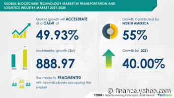 Blockchain Technology Market in Transportation and Logistics Industry: North America to Occupy 55% Market Share | Sea Segment to be Significant for Revenue Generation | Technavio - Yahoo Finance
