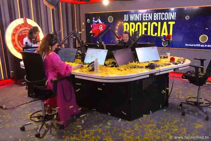 Hasseltse alleenstaande moeder Anika in tranen na winnen van bitcoin in ochtendshow Qmusic