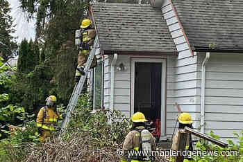 VIDEO: House fire in Maple Ridge on Monday afternoon - Maple Ridge News