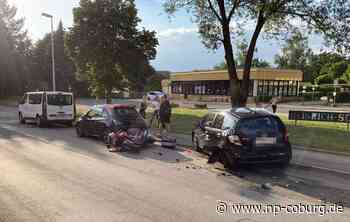 Schadensträchtiger Unfall in Coburg - Autofahrer löst Kettenreaktion aus - Neue Presse Coburg