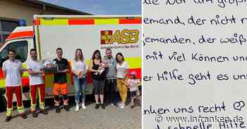 Neustadt bei Coburg: Rettungsdienst berichtet von außergewöhnlicher Geburt - 'Amelie hat's eilig' - inFranken.de