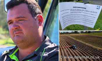 Sydney farming family's land is being swiped by the government for Redbank project - Daily Mail