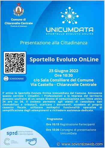 Chiaravalle – Giovedì 23 Giugno la presentazione dello Sportello Evoluto OnLine - Soverato Web