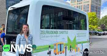 Eerste zelfrijdende shuttlebus in Mechelen vervoert zowel mensen als pakjes - VRT NWS