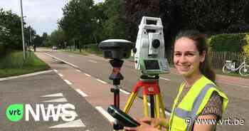 Opmetingen aan kruispunt Schulensebaan in Lummen voor veiligere oversteekplaatsen - VRT NWS