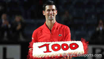 Novak Djokovic wins 1,000th ATP match, will play Stefanos Tsitsipas in Italian Open final - CBS Sports