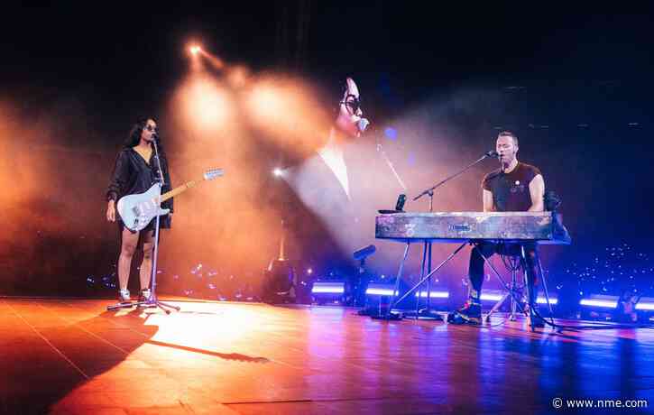 Coldplay joined on stage by H.E.R. as ‘Music Of The Spheres’ US tour concludes