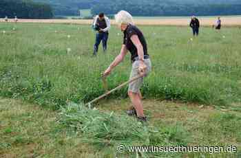 Bergwiesenpflege und Wiesenfest - In Laudenbach ist alles Sense - inSüdthüringen
