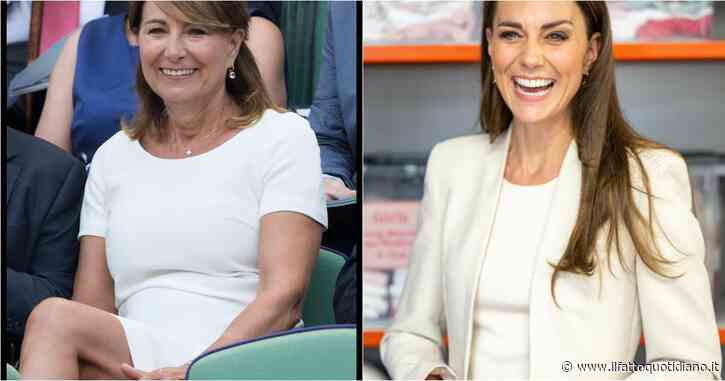 Kate Middleton e la mamma Carole indossano lo stesso abito: la cosa non passa inosservata, gliel’ha prestato lei?
