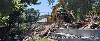 Travaux débutés au bas du glissement de terrain