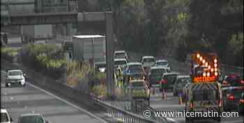 Deux accidents rendent très difficile la circulation en direction de Cannes sur l'A8