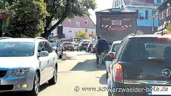 Umleitung über Schömberg: Bau des Kreisels  in Höfen belastet die Schömberger