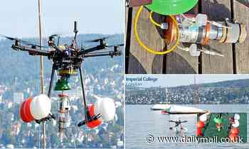 Amphibious drone that can fly and land on water could be used to monitor climate change clues