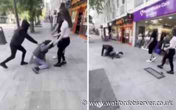 Video shows brutal sucker punch attack in Watford town centre