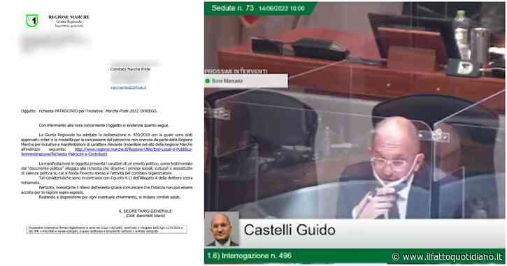 Nelle Marche la destra nega il patrocinio al Pride: “Contrario alle regole, è evento politico”. I promotori: “È un pretesto”. Il Pd: “Sono omofobi”