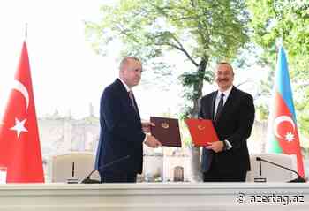 Präsident Ilham Aliyev: Schusha-Erklärung zeigt, dass die engen Beziehungen zwischen Aserbaidschan und der Türkei auf höchstem Niveau sind - AZERTAC