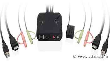 This 2-port 4K KVM switch from IOGear makes switching between computers a cinch