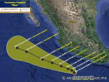 Se ubica “Blas” a 600 km al sur-sureste de Manzanillo - El Comentario