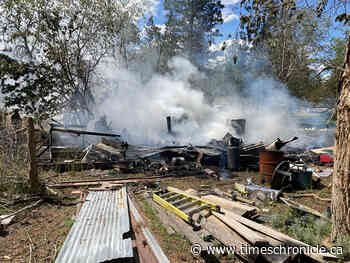 Oliver cabin burns to ground - TimesChronicle.ca - Times Chronicle