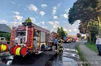 FW Rheurdt: Kellerbrand auf Rheurdter Hochend sorgt für Großeinsatz - keine Verletzten
