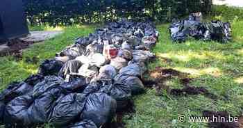 Honderd vuilzakken met afval van cannabisplanten gedumpt langs Miksebaan in Brasschaat - Het Laatste Nieuws