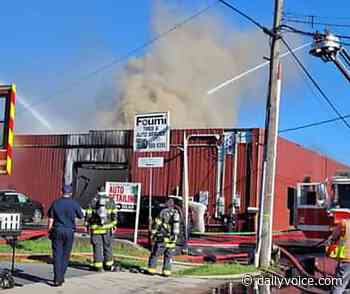Person, Cars Burn When Central PA Body Shop Catches Fire: Authorities - Daily Voice