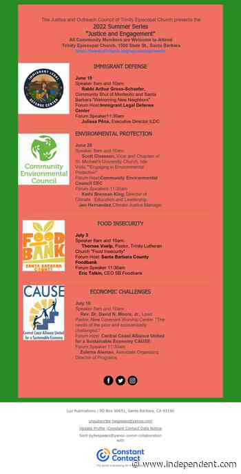 Justice and Engagement Summer Series - Santa Barbara Independent
