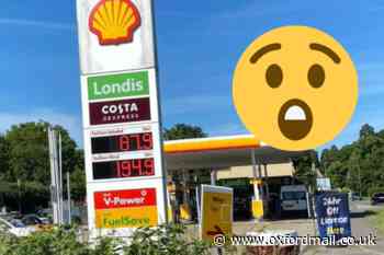 Petrol spotted for 87.9p per litre at Oxfordshire Shell station