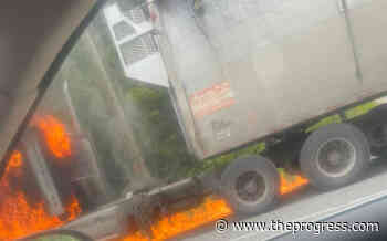 Truck catches fire on Highway 1 near Yale – Chilliwack Progress - Chilliwack Progress