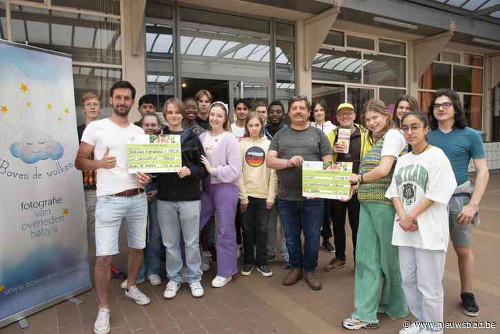 Scholieren spelen verkopertje voor goede doelen