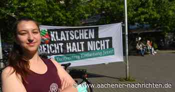 Uniklinik Aachen: Leyla Demir (22), seit fast sieben Wochen im Streik