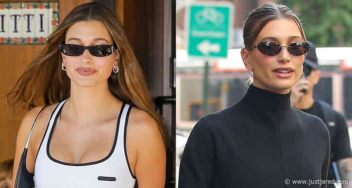 Hailey Bieber Shows Off Her Stylish Side While Promoting Her Rhode Skin Care Line in NYC