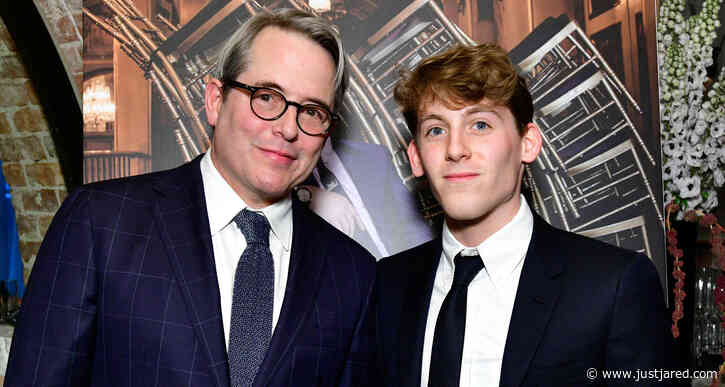 Matthew Broderick Celebrates Haute Living Magazine Cover with Son James!