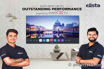 Elista Smart LED TV Lineup Launched in India, Powered by webOS TV: Price, Specifications