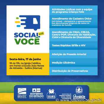 Prefeitura de Juazeiro vai levar o 'Social até Você' para o Salitre nesta sexta-feira - Prefeitura de Juazeiro (.gov)