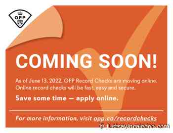 OPP Record Checks Moving Online as of June 13 - Just Sayin' Caledon