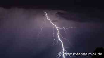 DWD warnt vor schwerem Gewitter über Stadt und Kreis Rosenheim